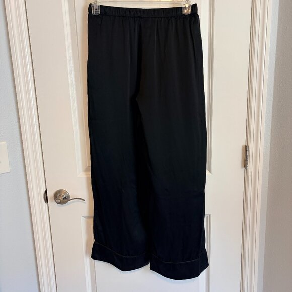Cozy Earth Silk Black Serenity Pants Womens Straight Leg‎ Pajama Size Small - Picture 5 of 8